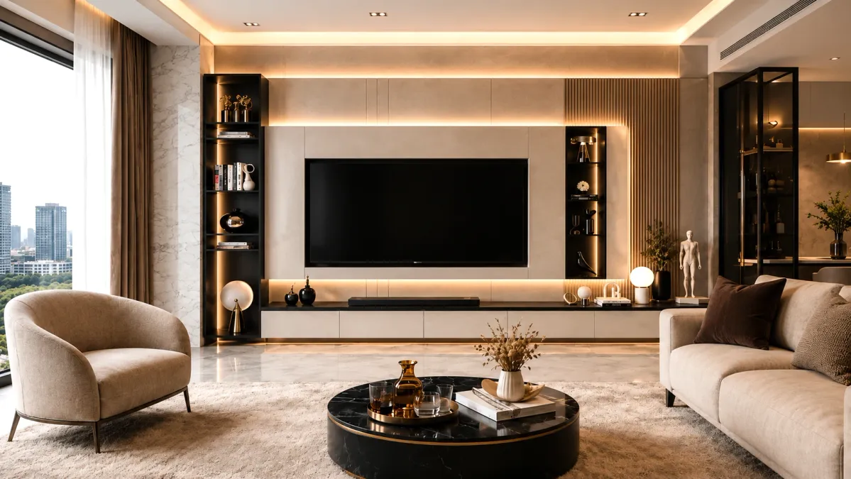 L’Instant Signature – Meuble TV Architectural