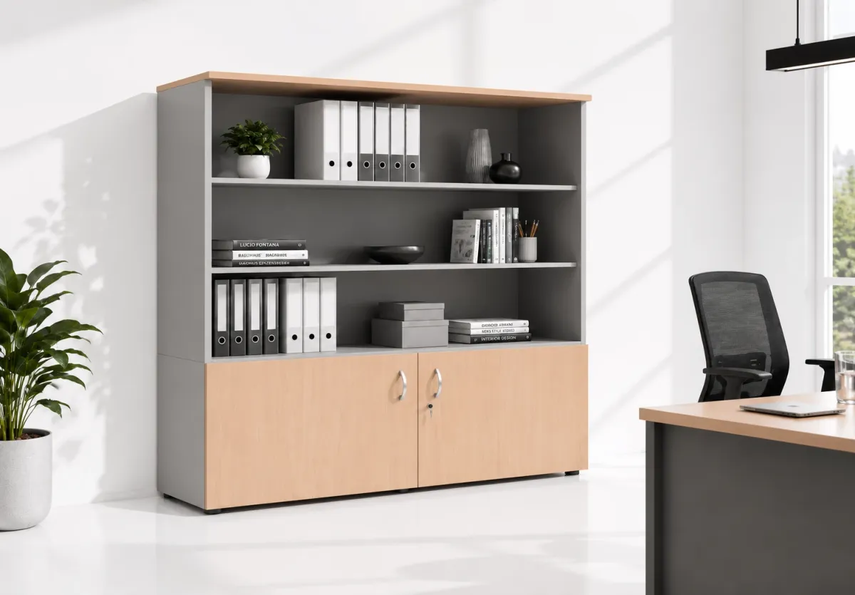 Office storage unit with shelves