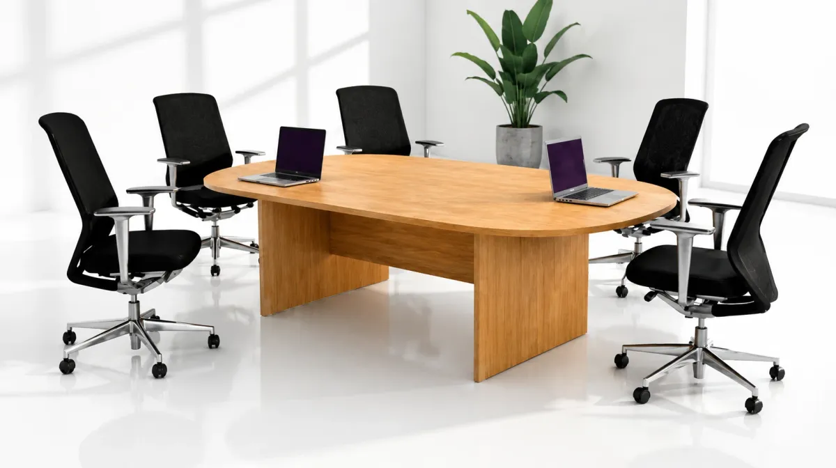 Table de réunion ovale